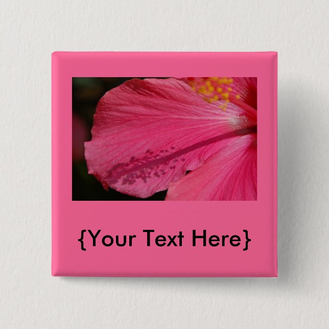 Den rosa hibiskusen knäppas knapp (Framsida)