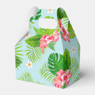 Den rosa hibiskushandflatangåvan boxas presentaskar