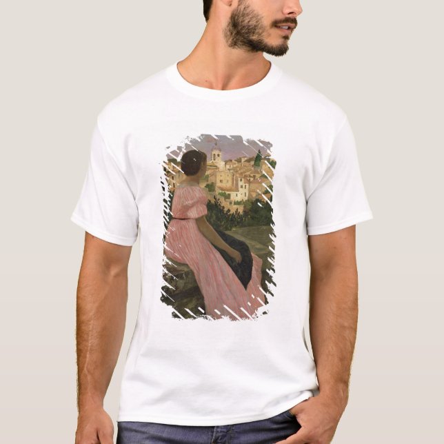 Den rosa klänningen, eller beskådar av t shirt (Framsida)