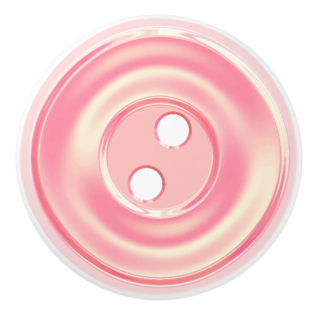 Den rosa klassikersömnaden knäppas den keramiska knopp (Framsidan)