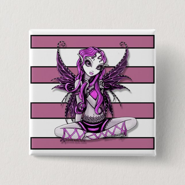 Den rosa Lacey fen knäppas Knapp (Framsida)