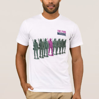 Den rosa marin- T-tröja T Shirt