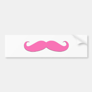 Den rosa Moustachehumorn skapar ditt eget Bildekal