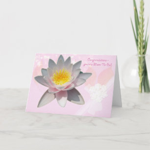 Den rosa näckrosen Mamma-Till-Är grattis Kort