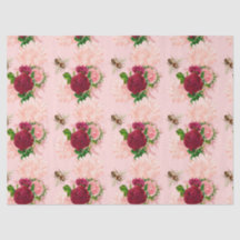 Den rosa och gyllene bin serie design 17 vävnadspa