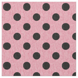 Den rosa och svart polkaen pricker tyg