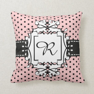 Den rosa Paris polkaen pricker fantasi som Retro Kudde