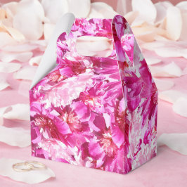 Den rosa pionblommagåvan boxas presentaskar