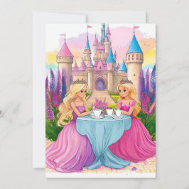  Den rosa prinsessans vänliga land Inbjudningar