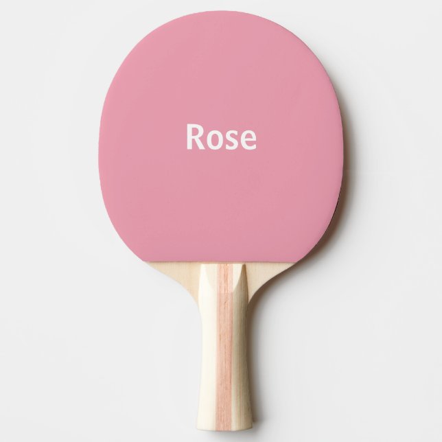 Den rosa rosa personligpolkaen pricker pingen Pong Pingisracket (Framsidan)