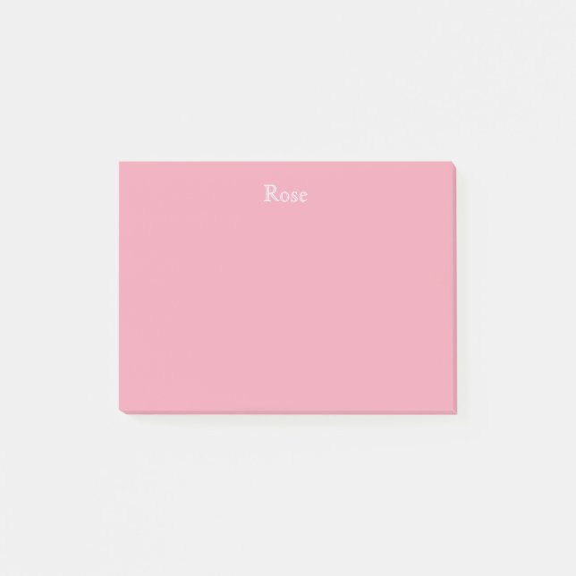 Den rosa rosapersonligen postar det noterar post-it block (Framsida)
