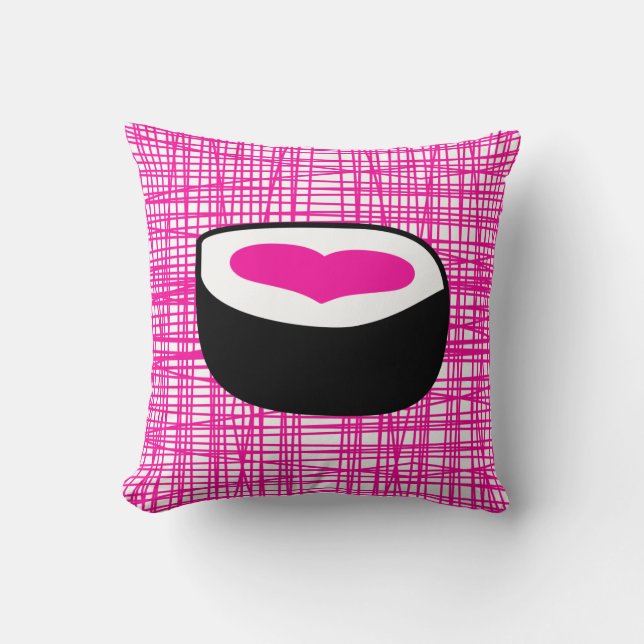 Den rosa Sushipopet kudder Kudde (Framsida)