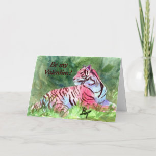 Den rosa tigeraceoen, är myValentinen! Helgkort