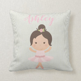 Den rosa toen för flickaBallerinabalett skor Kudde