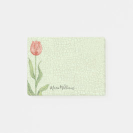 Den rosa tulpan tillfogar känd 4x3 post-it block