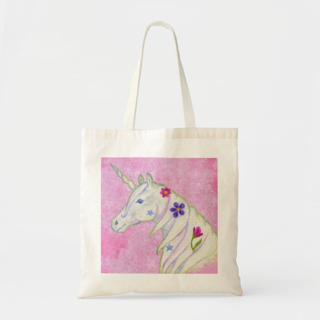 Den rosa Unicorntotot hänger lös Tygkasse (Framsidan)