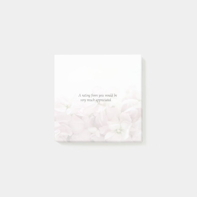 Den rosa vår blommor bleknar post-it block (Framsida)