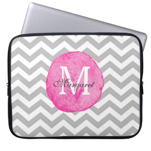 Den rosa vattenfärgsparren personifierar bärbar laptop sleeve