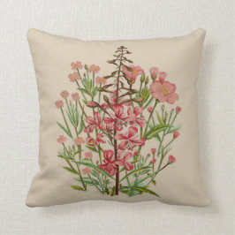 Den rosa vildblomman kudder kudde