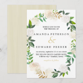 Den  rosan i Elfenbenskusten Blommigt Ro och utand Inbjudningar