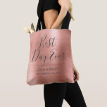 Den  Rosan i Guld i Ro Tygkasse<br><div class="desc">Bästa dagen Alltid Bröllop Modern Girly Metallic Brushed Metall Guld  Rosa Party Bag som är perfekt för Ro eller Ro Guld  eller Rosa eller Bröllop i Möhippa eller . Den här påsen i party är perfekt för en Möhippa Bröllop Gift. Om du behöver ytterligare matchande artiklar kontaktar du designern.</div>