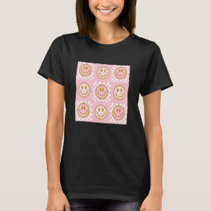 Den Rosan vid leende av Ansikte Lycklig Smile Cut T Shirt