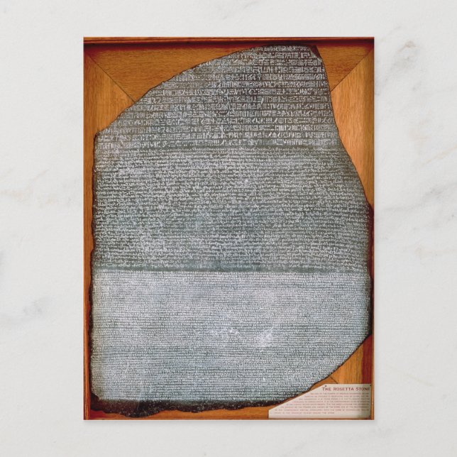 Den Rosetta stenen, från fortSt. Julien, Vykort (Framsida)