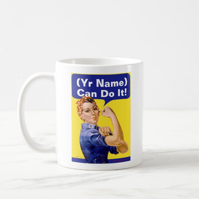 Den Rosie riveteren "(____) kan göra den! ", Kaffemugg (Vänster)