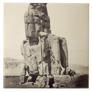 "Den röst- Memnonen", kolossal staty av Amenhotep Kakelplatta