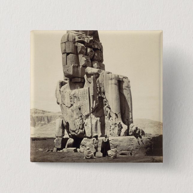 "Den röst- Memnonen", kolossal staty av Amenhotep Knapp (Framsida)