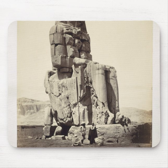"Den röst- Memnonen", kolossal staty av Amenhotep Musmatta (Framsidan)