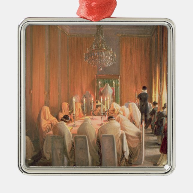 Den Rothschild familjen på bönen Julgransprydnad Metall (Framsidan)