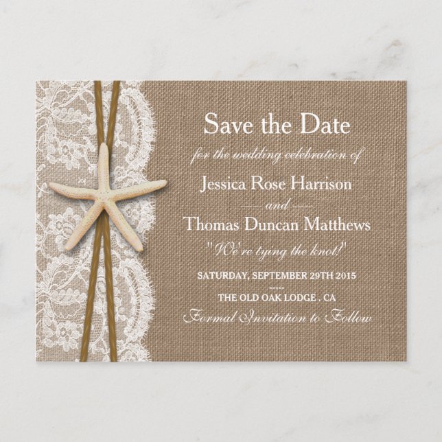 Den Rustiska uppsamlingen av groddjur sparar datum Meddelande Vykort (Framsida)