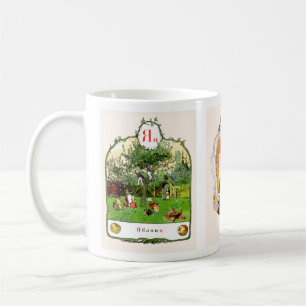 Den ryska alfabetbilden rånar färdigt, #12 av 12 kaffemugg