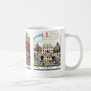 Den ryska alfabetbilden rånar färdigt, #2 av 12 kaffemugg