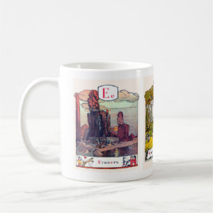 Den ryska alfabetbilden rånar färdigt, #3 av 12 kaffemugg