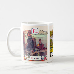Den ryska alfabetbilden rånar färdigt, #3 av 12 kaffemugg