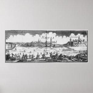 Den ryska armén som belägrar Narva i 1700 Poster