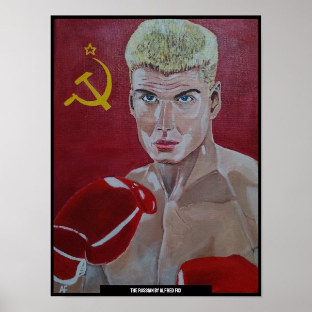 Den ryska målningen av Alfred Fox Poster (Framsidan)