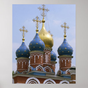 Den ryska ortodoxa kyrkans överkant i Ryssland Poster
