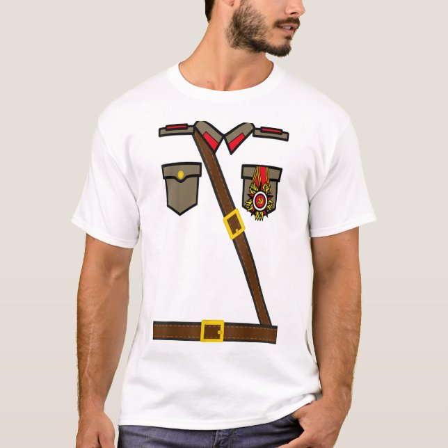 Den ryska soldaten Costume Sovjetkommunismen T Shirt (Framsida)