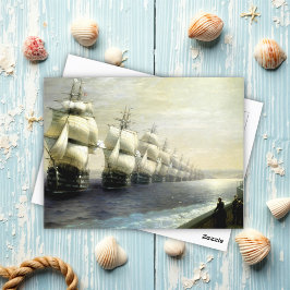 Den ryska Svartahavsflottan i Parad, Aivazovsky Vykort