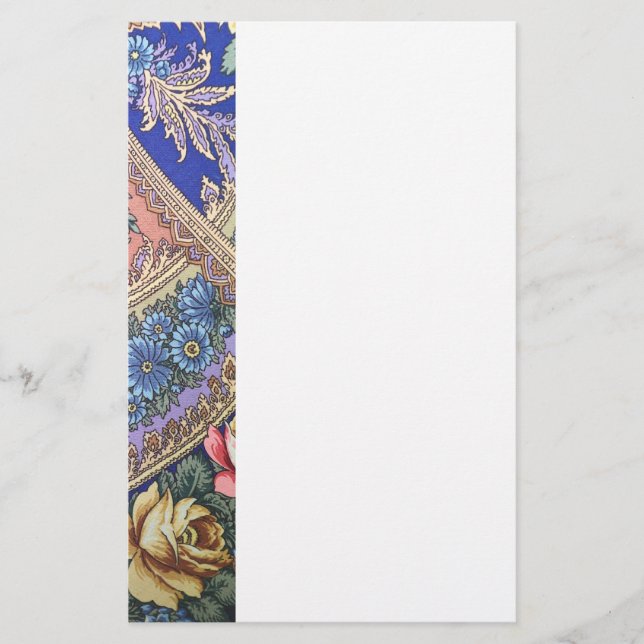 Den ryska vävnaden mönster brevpapper (Framsida)