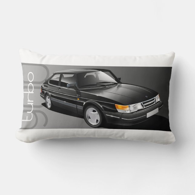 Den Saab 900 Turbo coupen dämpar Lumbarkudde (Framsida)