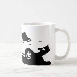 Den Saab 99 Turbo muggen - svärta på ljust Kaffemugg