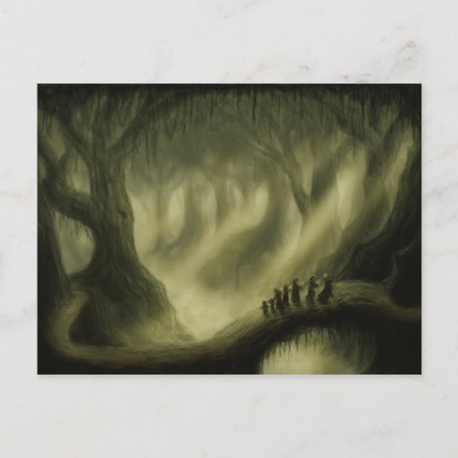 den säkra passagefantasin landskap vykortet vykort (Framsida)