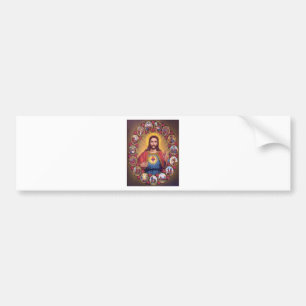 Den sakrala hjärtan av Jesus Bildekal