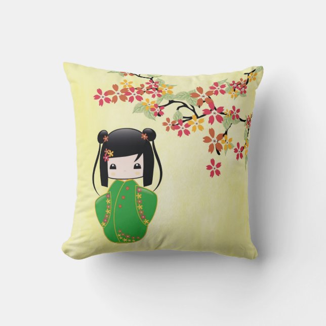 Den Sakura Kokeshi dockan, kudder Kudde (Framsida)