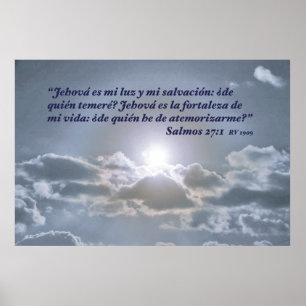 Den Salmos 27:1 lurar el Cielo Poster
