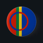 Den Sami flagga knäppas Knapp<br><div class="desc">Den Sami flagga knäppas</div>